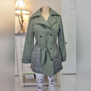 Nicole Miller Green Lined Midweight Soft Shell Jacket Size M
